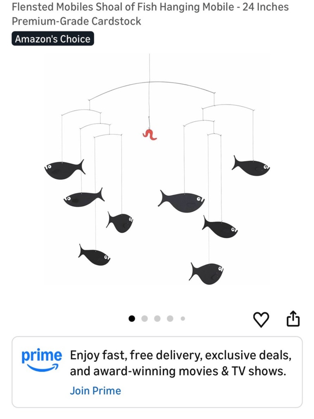 Flensted Mobiles Shoal of Fish Hanging Mobile